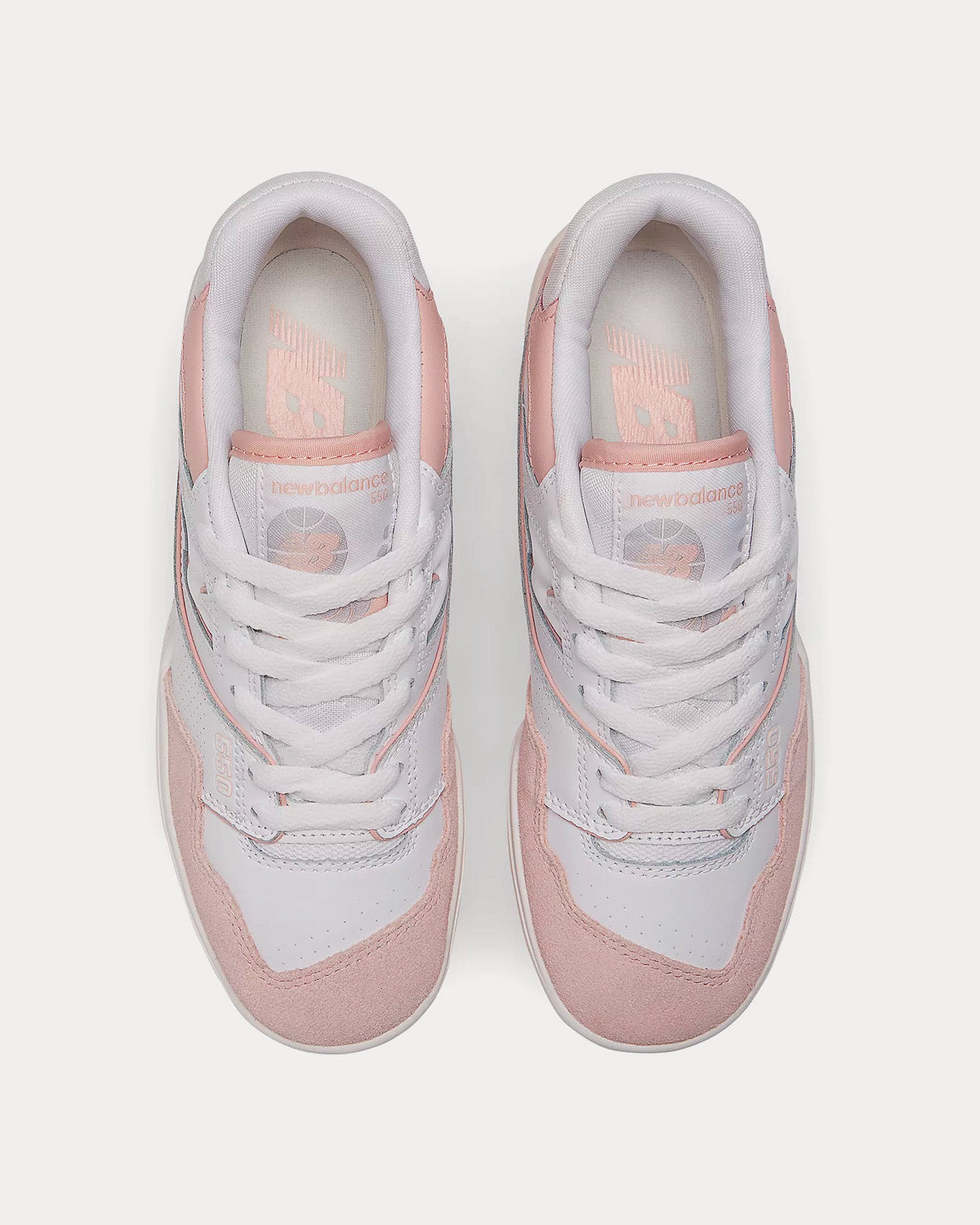 New Balance 550 White /  Pink Sand / Sea Salt Low Top Sneakers - 2