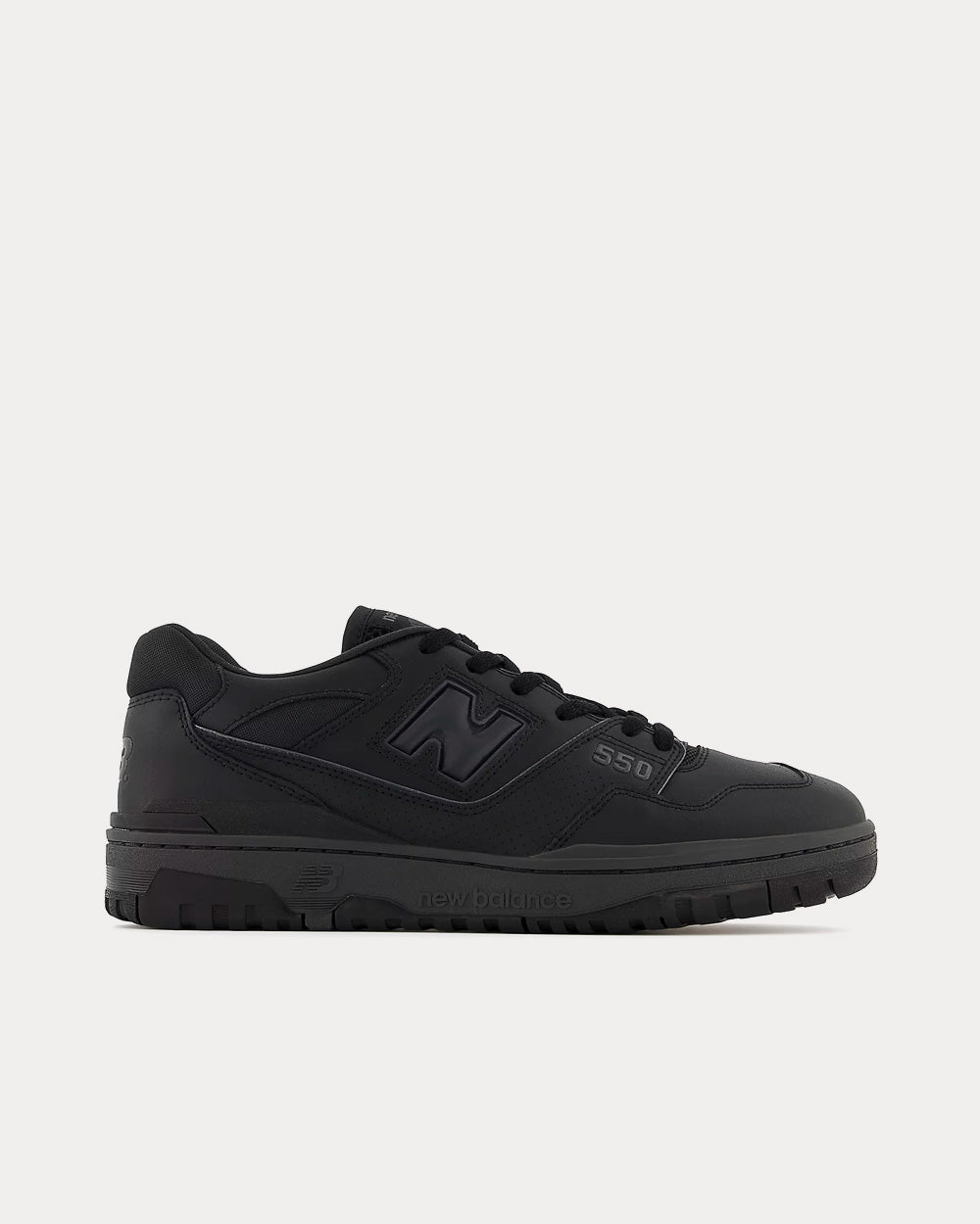 New Balance 550 Black Low Top Sneakers - 1