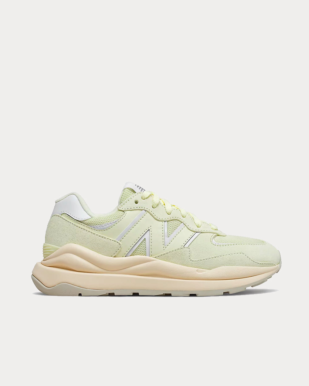 New Balance 57/40 Clear Yellow with Team Cream Low Top Sneakers - 1