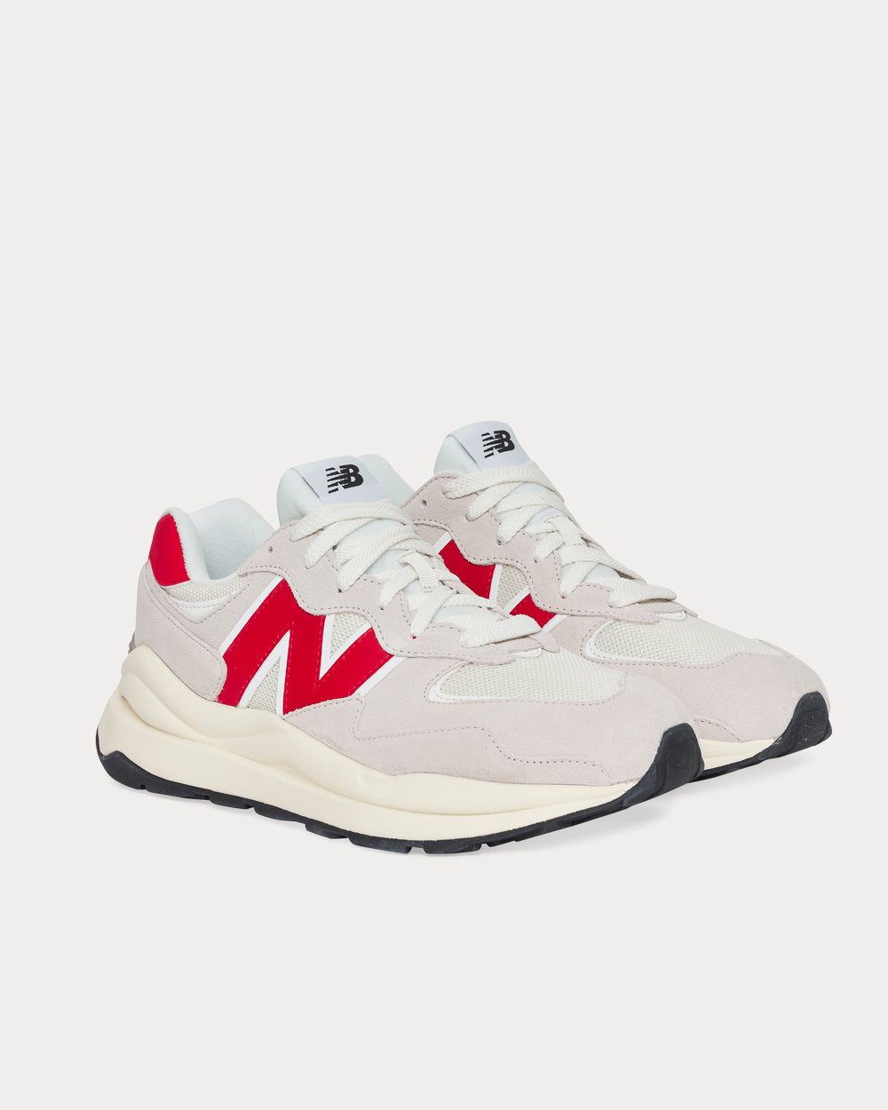 New Balance 57/40 Off White / Red Low Top Sneakers - 2