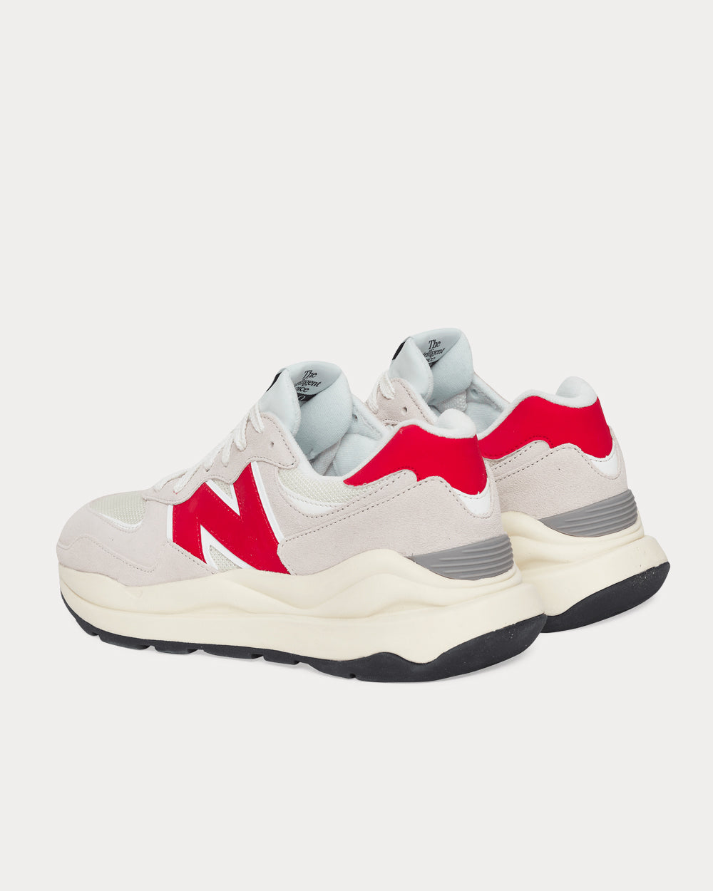 New Balance 57/40 Off White / Red Low Top Sneakers - 3