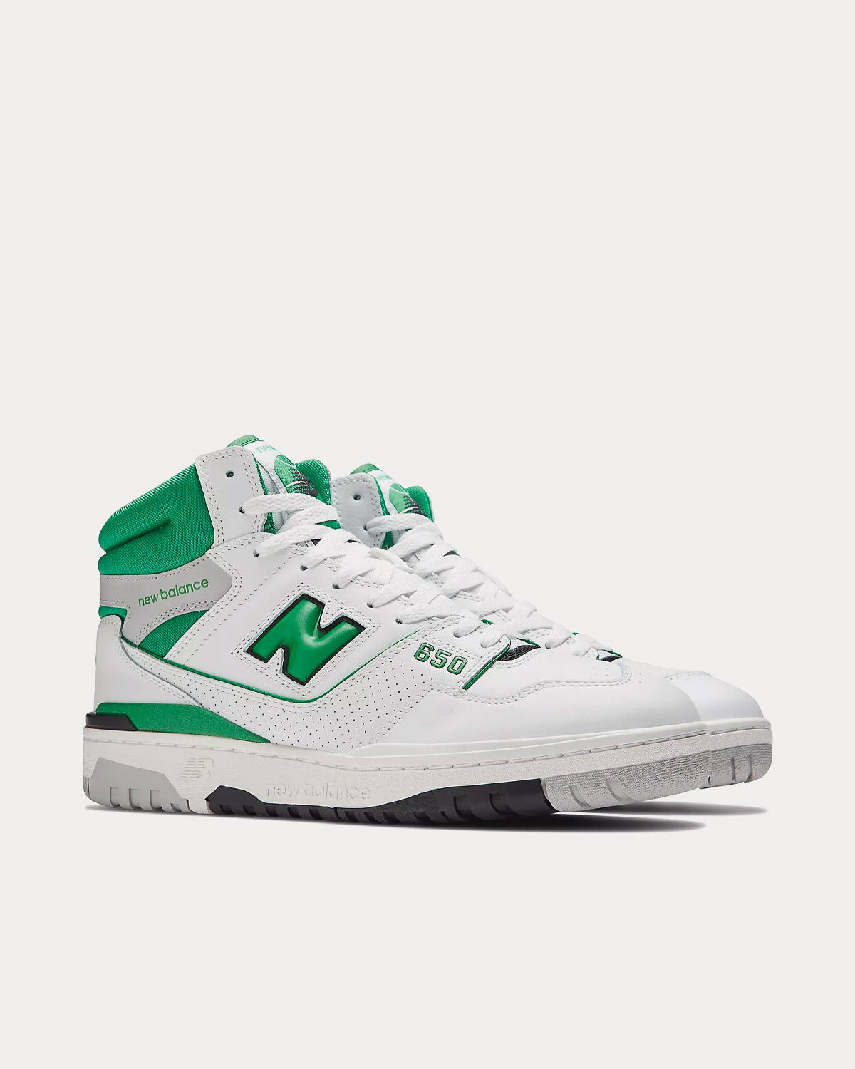 New Balance 650 White / Green High Top Sneakers - 3