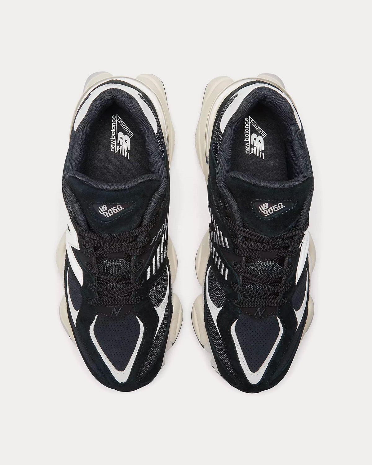 New Balance 9060 Black / White Low Top Sneakers - 2