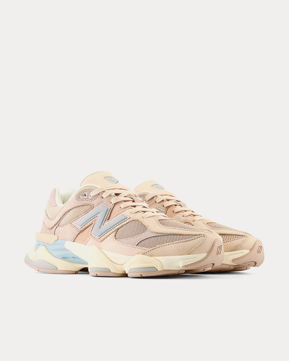 New Balance 9060 Ivory Cream / Pink Sand / Light Moonstone Low Top Sneakers - 3