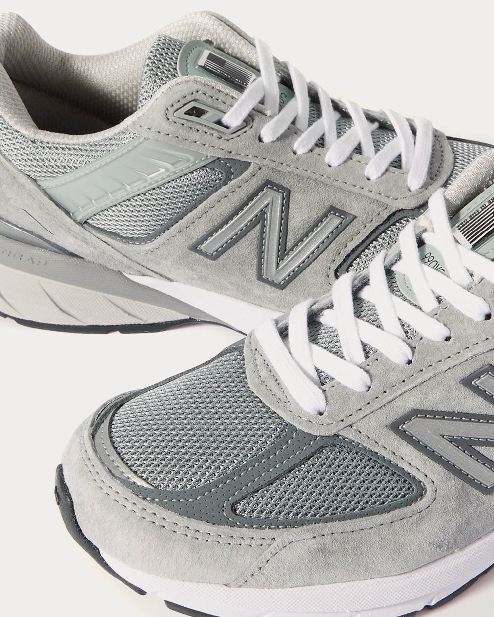 New Balance 990v5 Grey Low Top Sneakers - 3