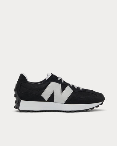 New Balance 327 Black / Metallic Silver Low Top Sneakers