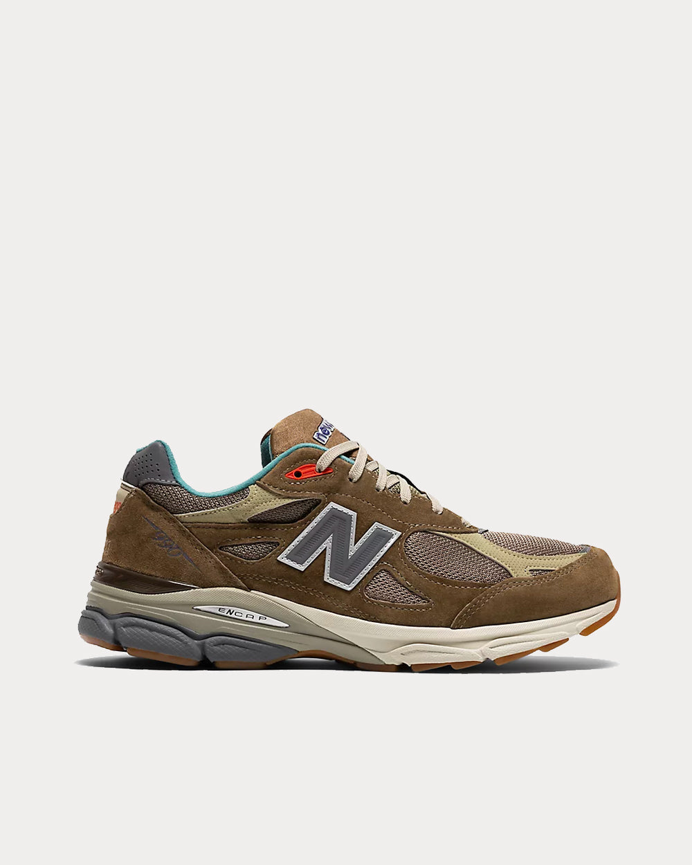 New Balance x Bodega 990v3 Bodega Here To Stay Green Low Top Sneakers - 1