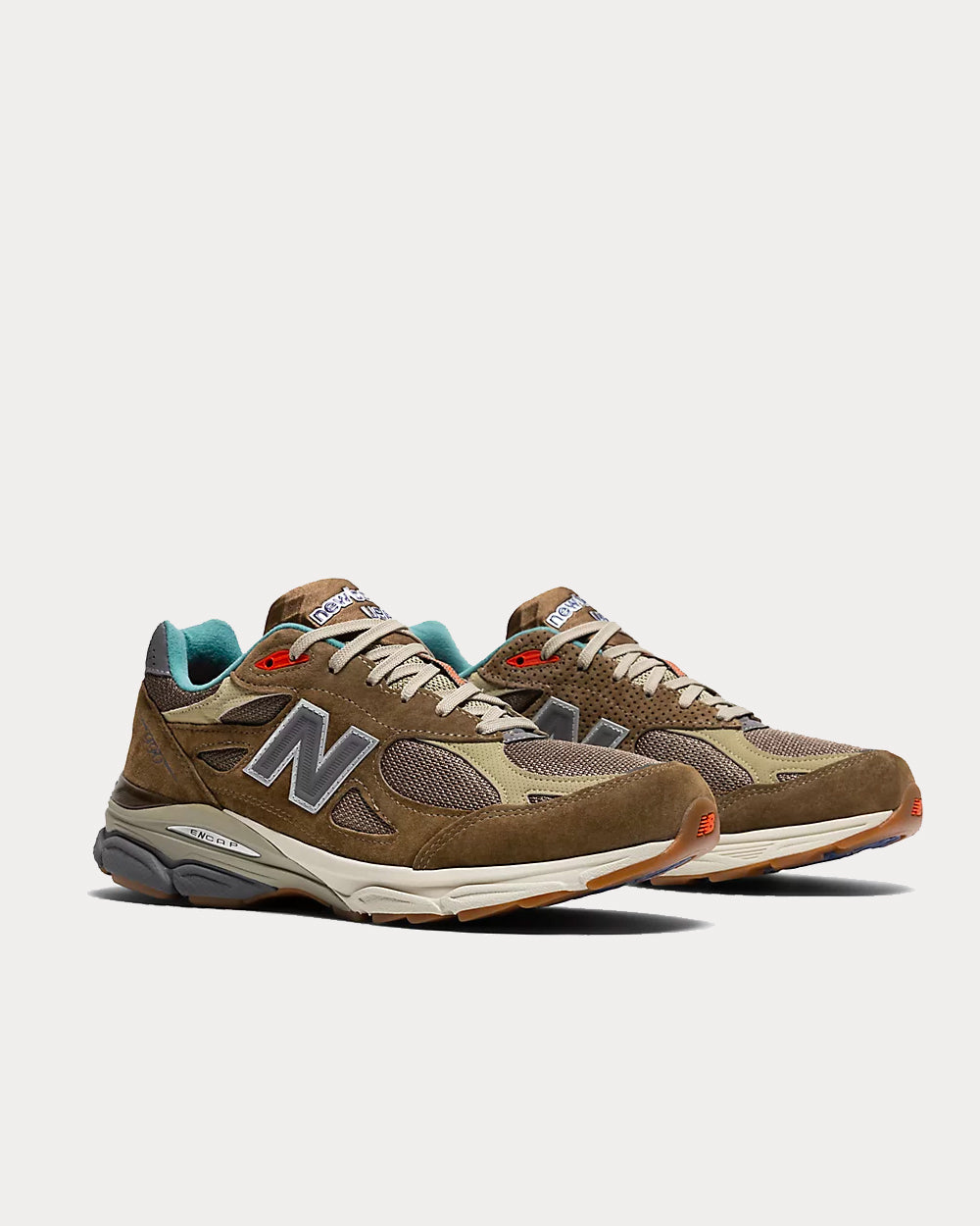 New Balance x Bodega 990v3 Bodega Here To Stay Green Low Top Sneakers - 2