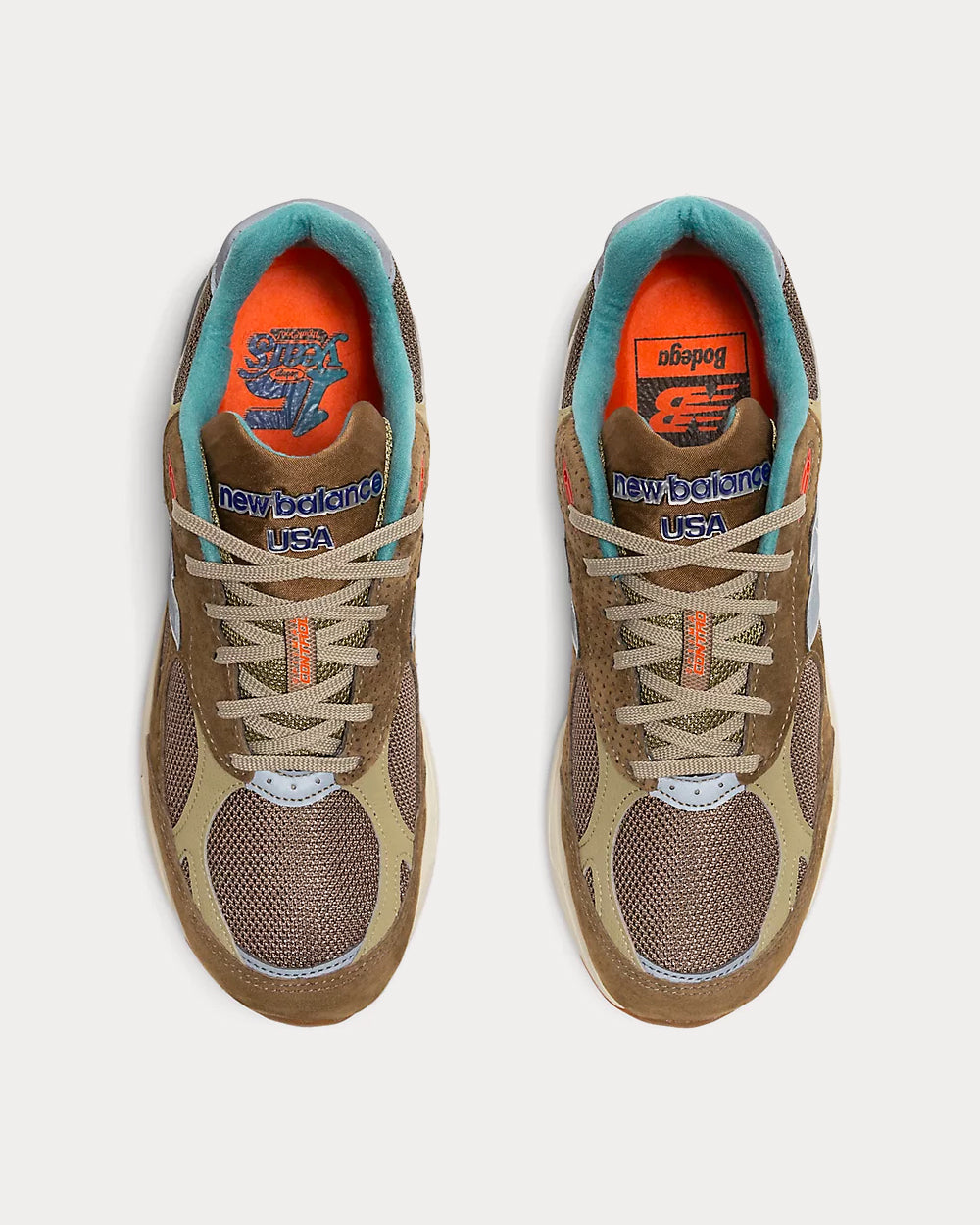 New Balance x Bodega 990v3 Bodega Here To Stay Green Low Top Sneakers Sneak in Peace