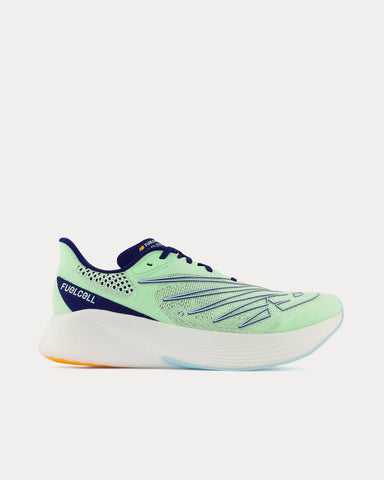 New Balance FuelCell RC Elite v2  Vibrant Spring Glo with White & Victory Blue Running Shoes