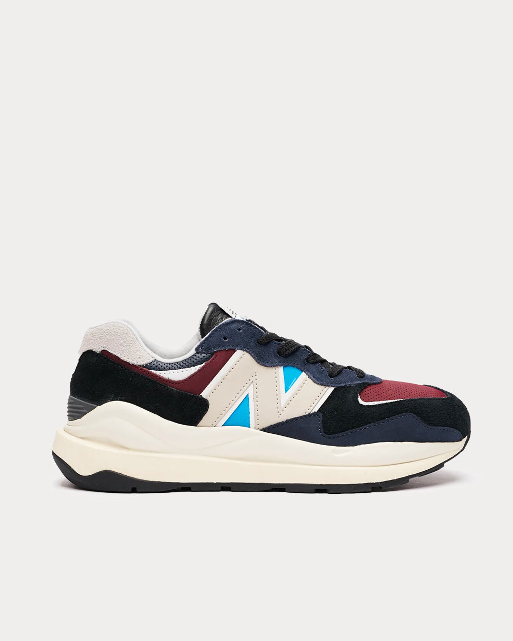 New Balance 57/40 Nb Navy with NB burgundy Low Top Sneakers - 1