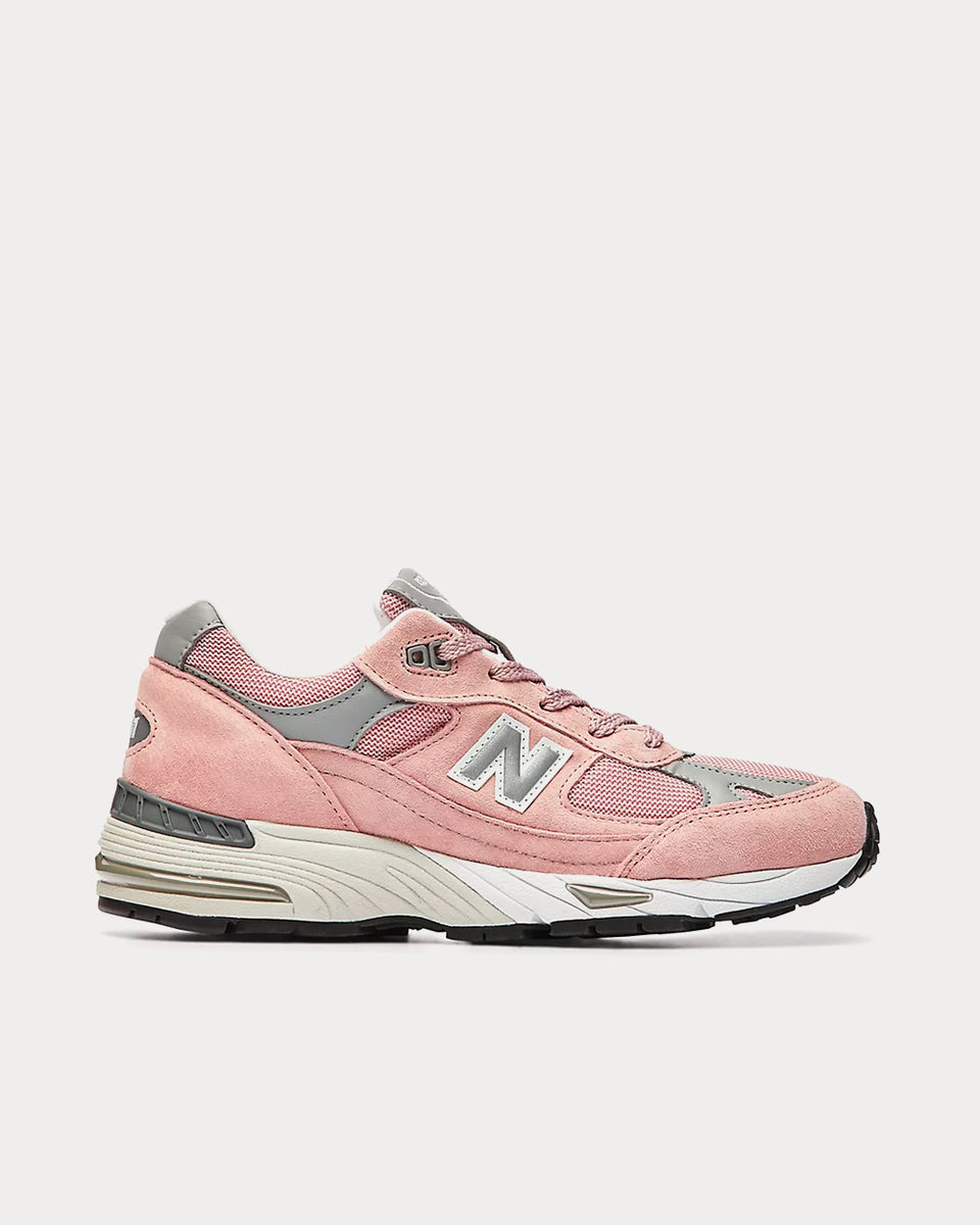 New Balance MADE UK 991 Pink With Grey Low Top Sneakers - Sneak in Peace