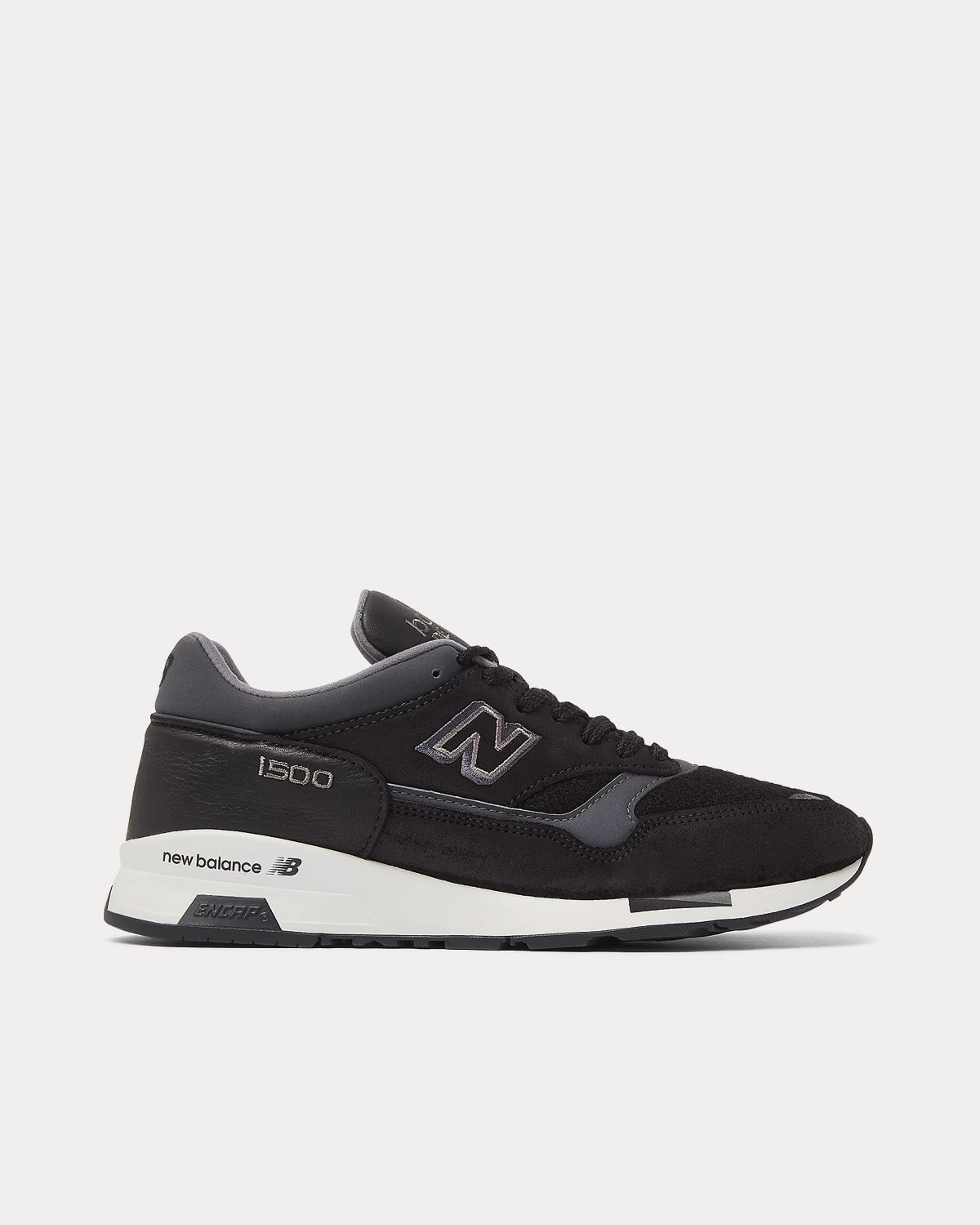 New Balance MADE in UK 1500 Black with Magnet & Silver Birch Low Top Sneakers - 1