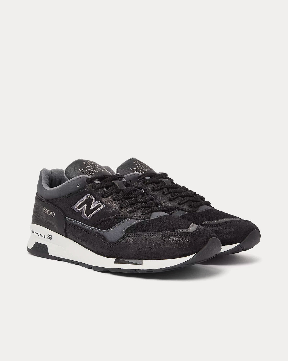 New Balance MADE in UK 1500 Black with Magnet & Silver Birch Low Top Sneakers - 3