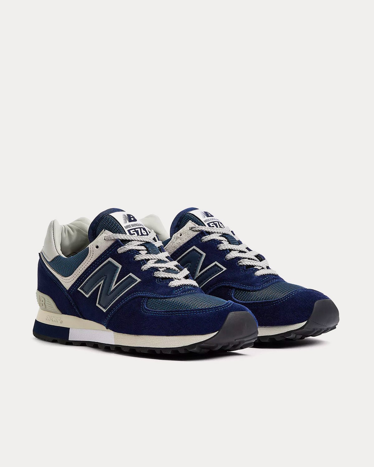 New Balance Made in UK 576 35th Anniversary Medieval Blue / Insignia Blue / 420 U Low Top Sneakers - 3