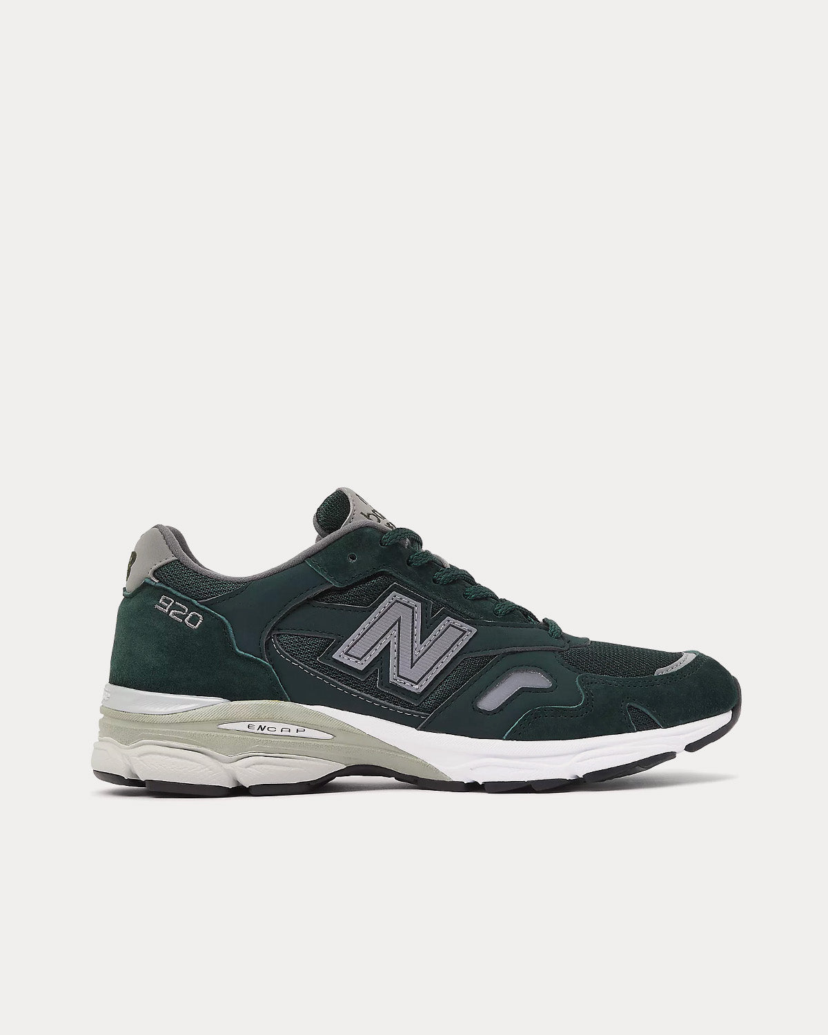 New Balance MADE in UK 920 Green with Grey & White Low Top Sneakers - 1