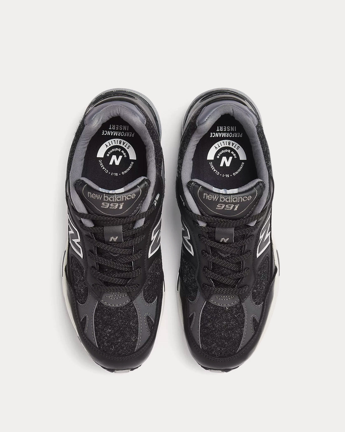 New Balance MADE in UK 991 Black with Magnet & Smoked Pearl Low Top Sneakers - 2