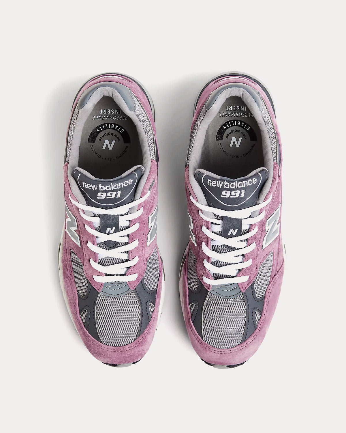 New Balance Made in UK 991v1 Wistful Mauve / Alloy / Smoked Pearl Low Top Sneakers - 2