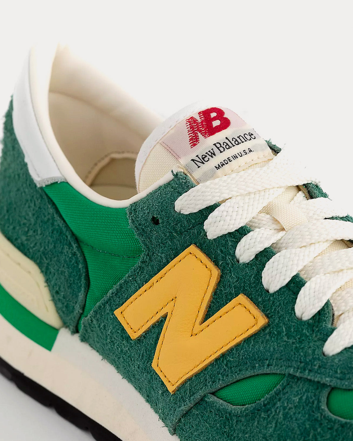 New Balance MADE in USA 990 Green / Gold Low Top Sneakers - 4