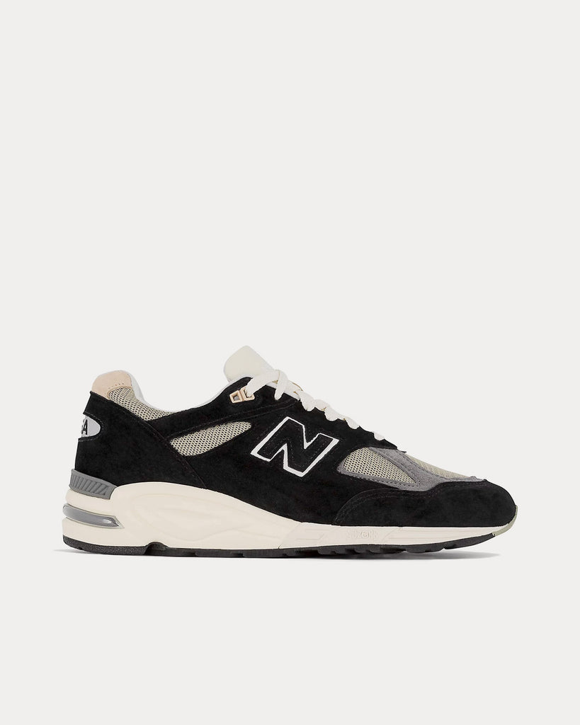 New Balance MADE in USA 990v2 Black with True Camo Low Top