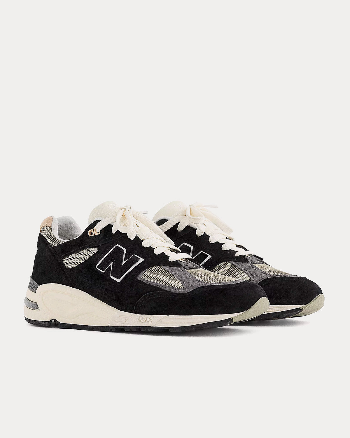 New Balance MADE in USA 990v2 Black with True Camo Low Top Sneakers - 3