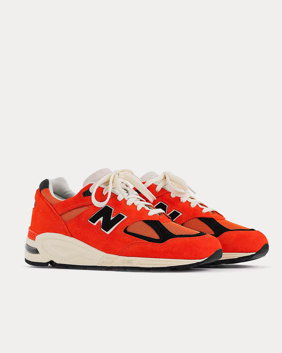 New Balance MADE in USA 990v2 Marigold with Black Low Top Sneakers - 3