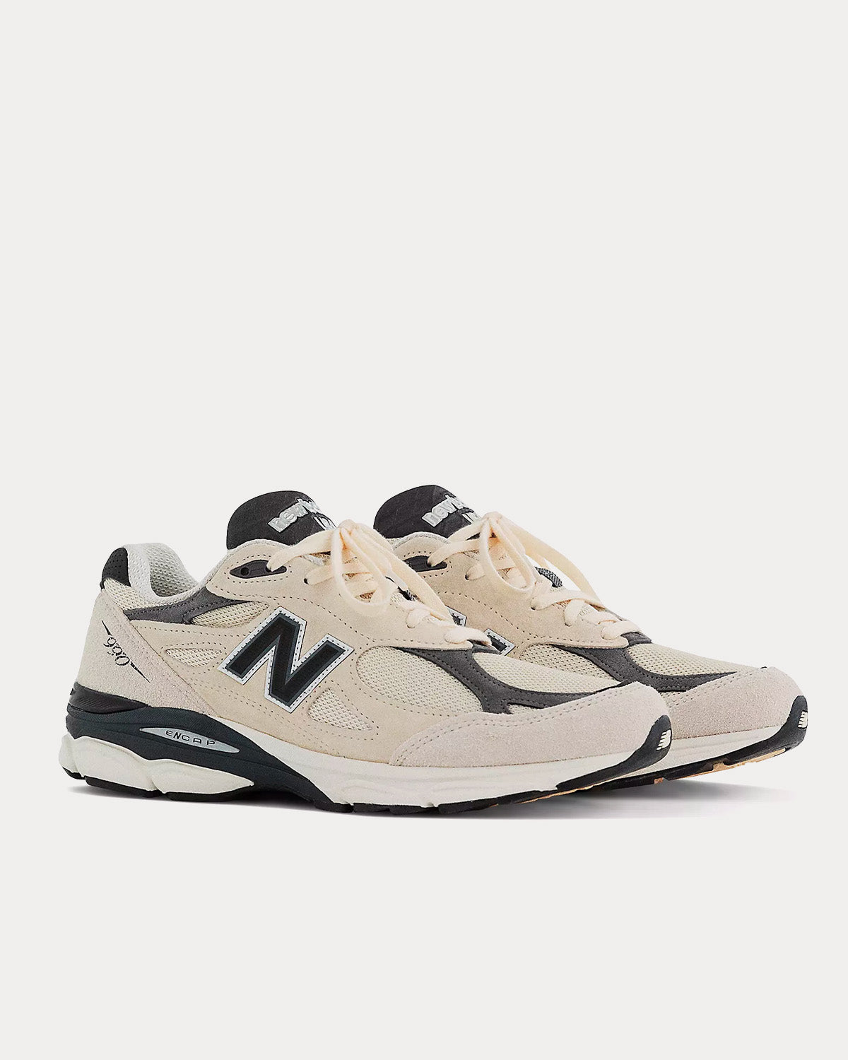 New Balance MADE in USA 990v3 Moonbeam with Macadamia Nut Low Top Sneakers  - Sneak in Peace