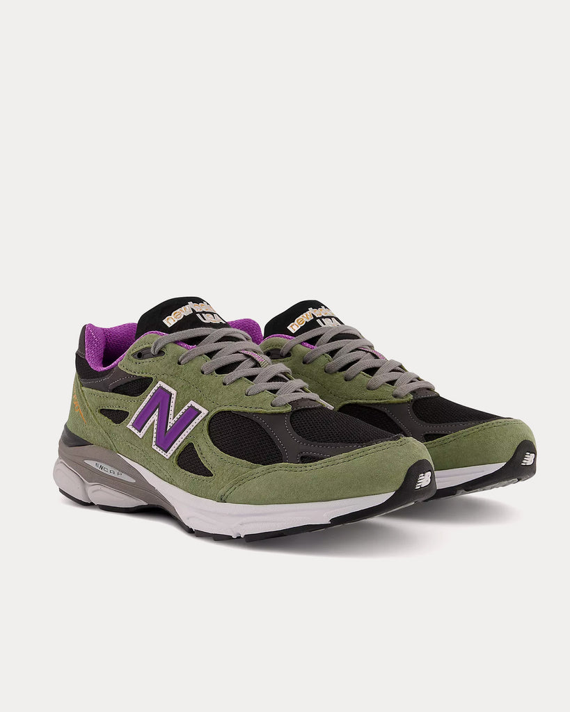 New Balance MADE in USA 990v3 Olive leaf with black Low Top