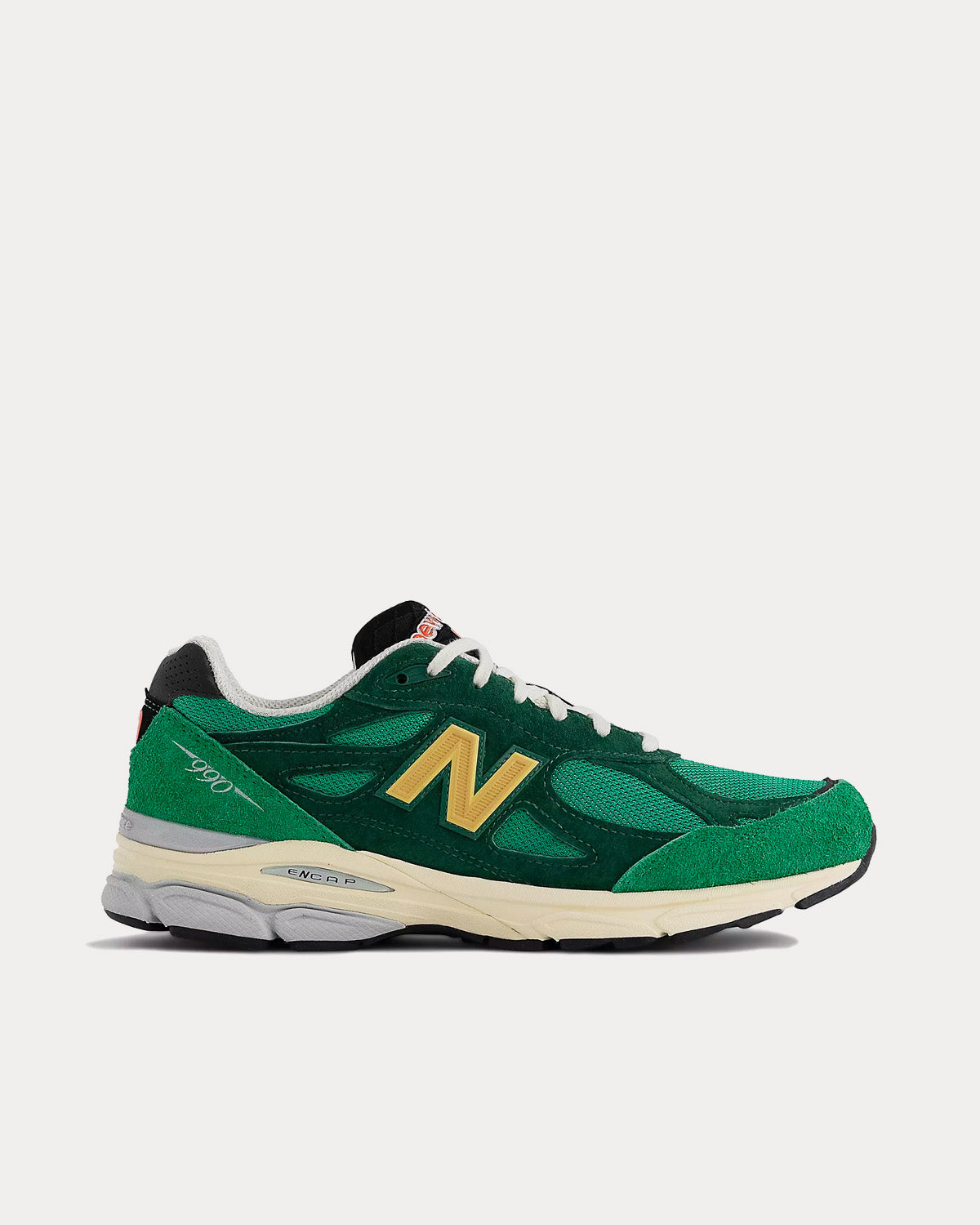 New Balance MADE in USA 990v3 Green / Gold Low Top Sneakers - 1