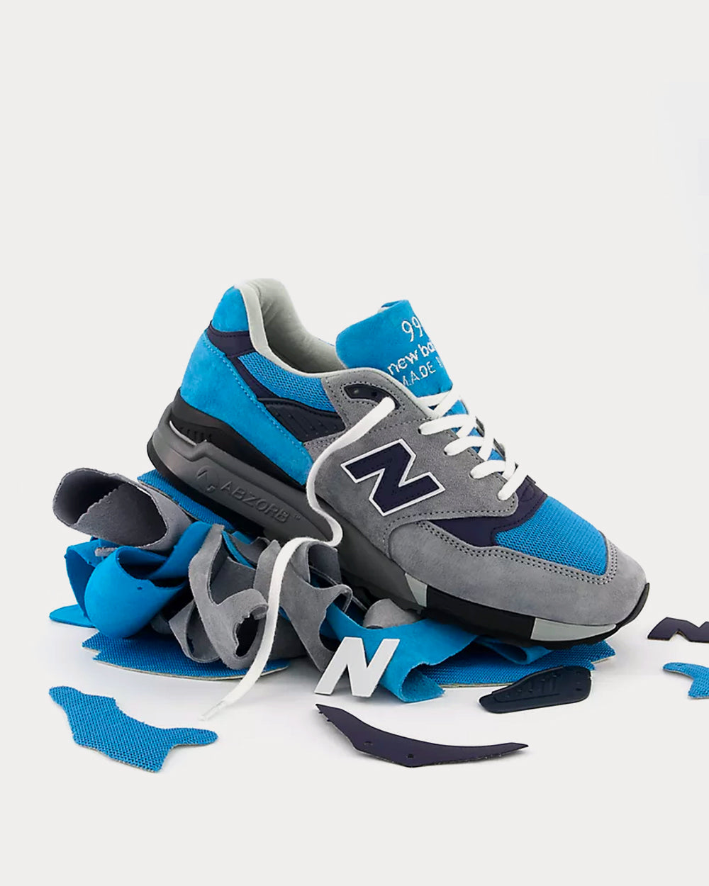 New Balance Made in US 998 Multi Low Top Sneakers - 3