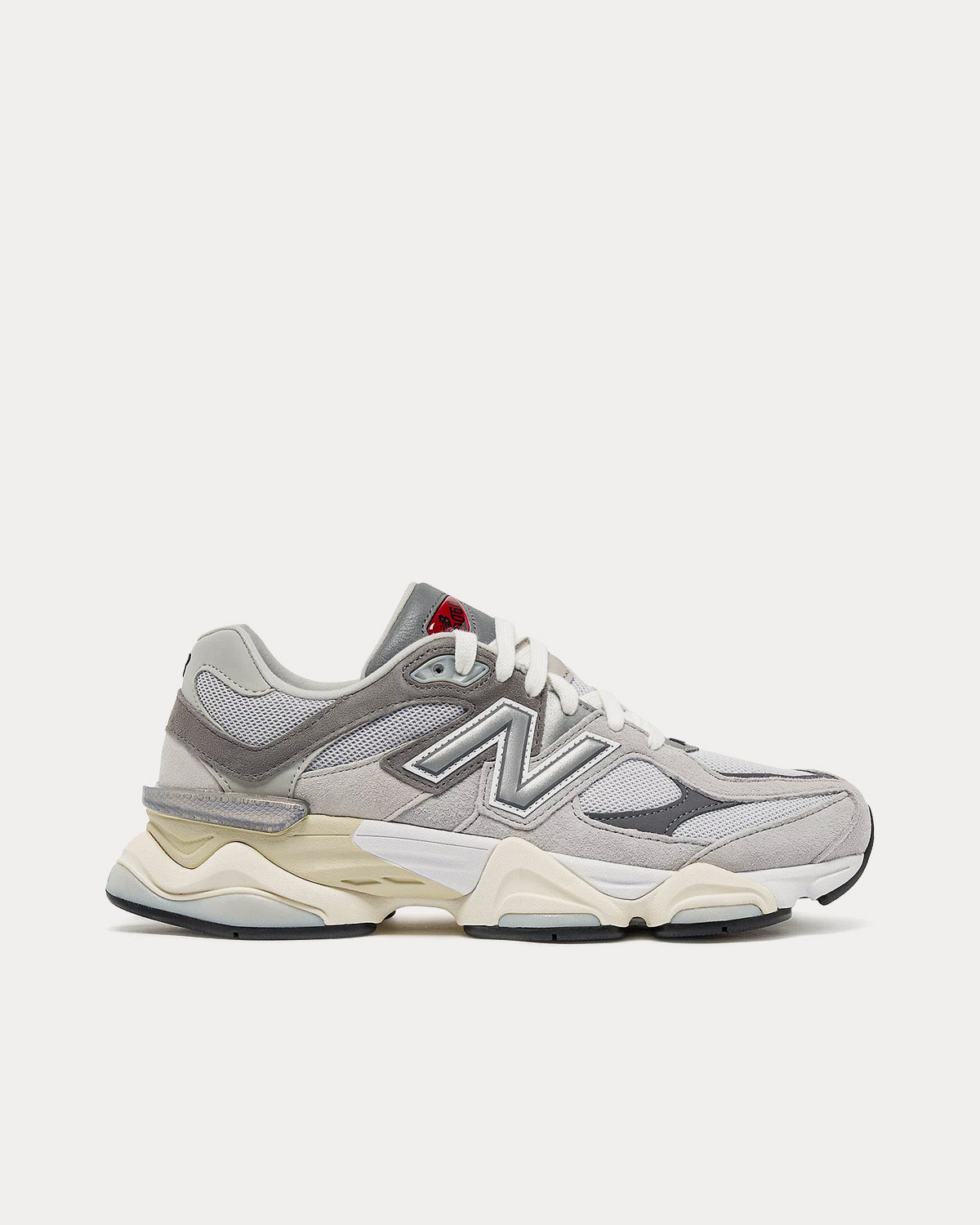 New Balance 9060 Rain Cloud with Castlerock & White Low Top Sneakers - 1