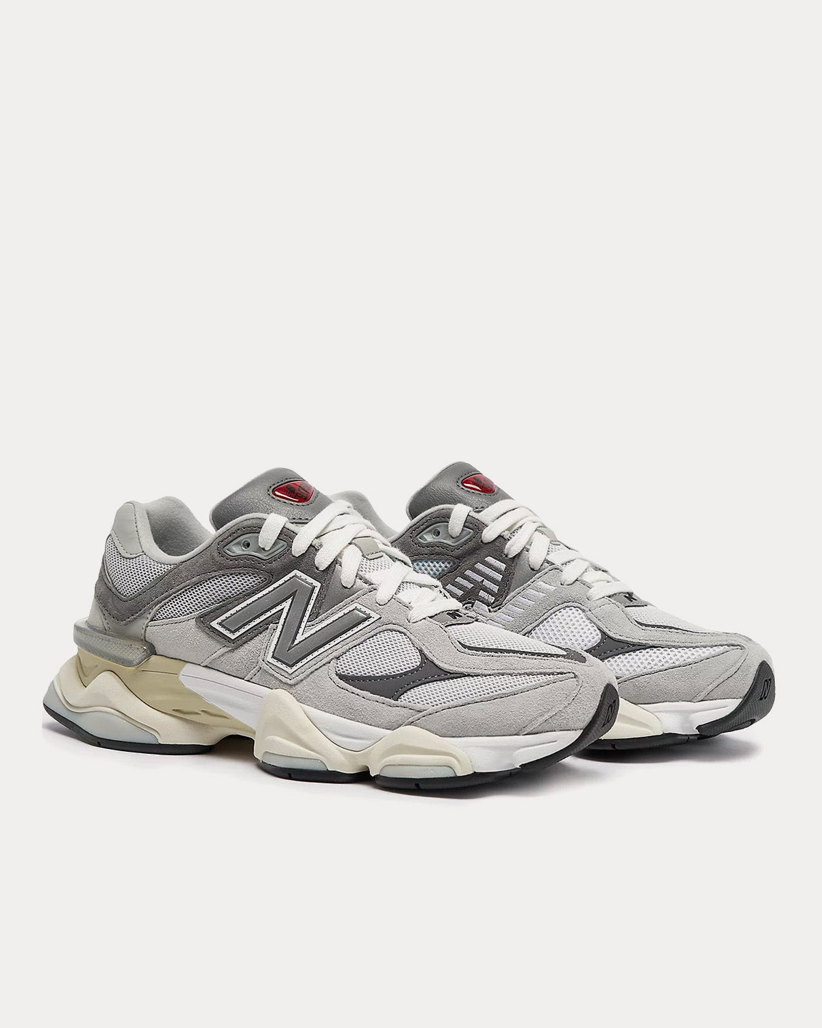 New Balance 9060 Rain Cloud with Castlerock & White Low Top Sneakers - 3