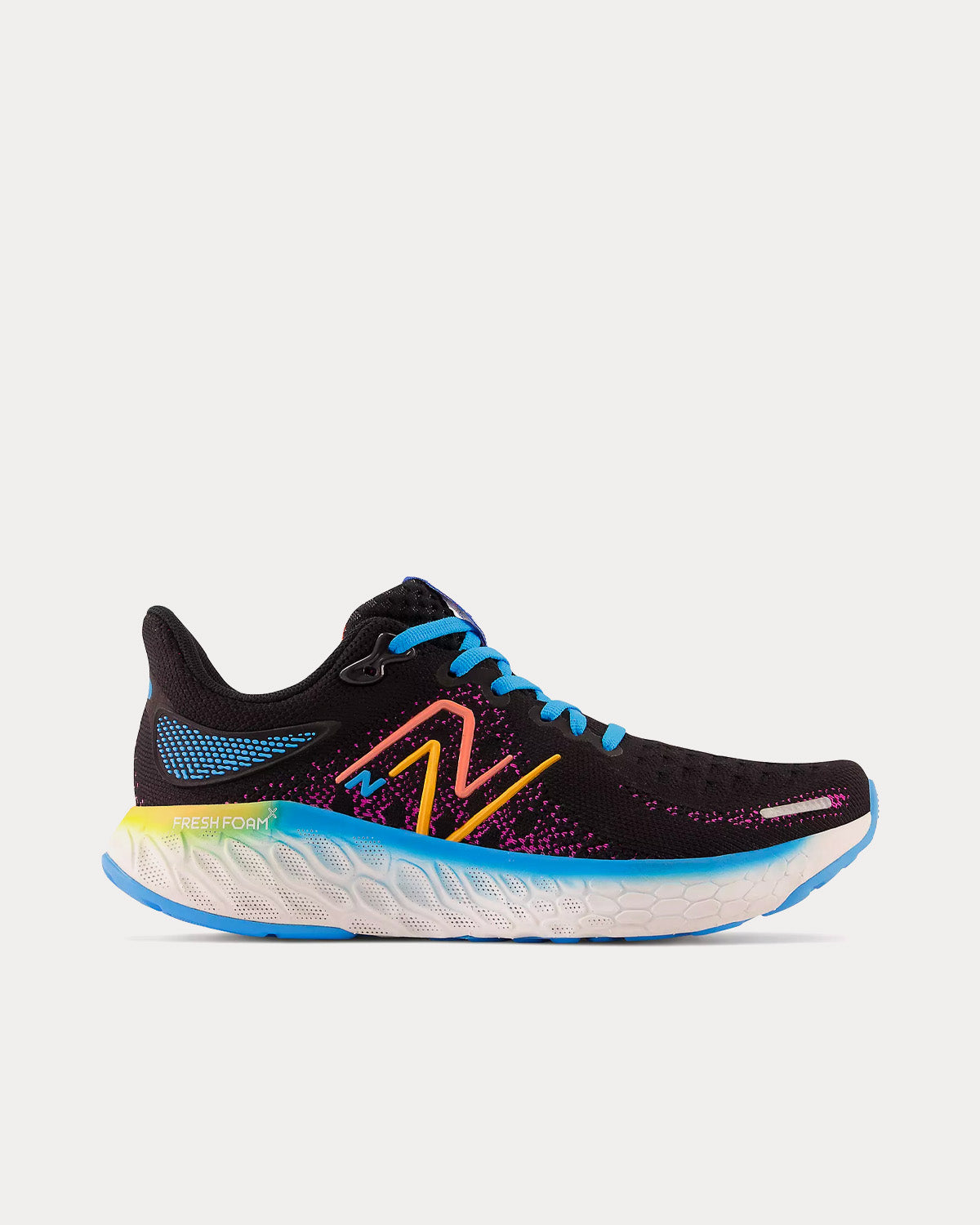 New Balance TCS London Marathon® Fresh Foam X 1080v12 Black / Magenta Pop / Vibrant Sky Running Shoes - 1