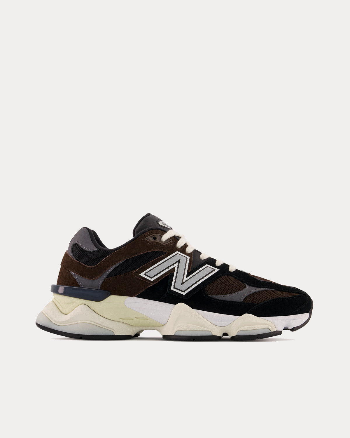 New Balance 9060 Dark Brown Low Top Sneakers - 1