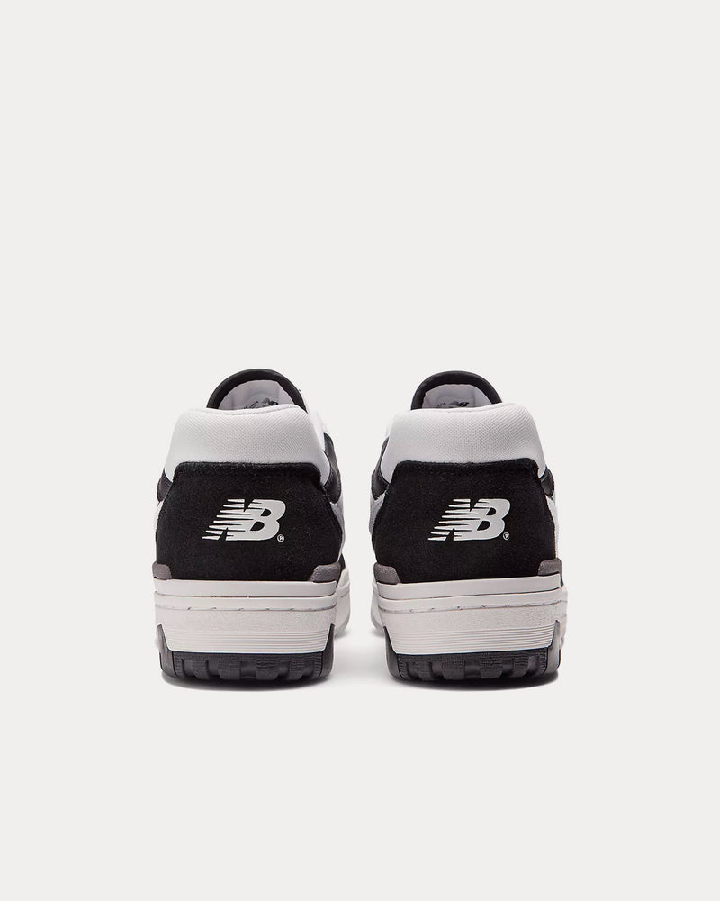 New Balance 550 White with Black & Rain Cloud Low Top Sneakers - 4