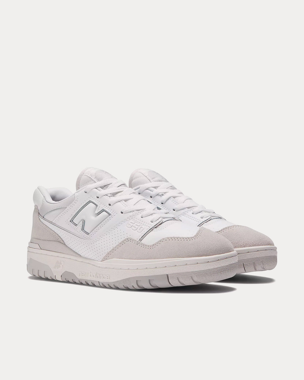 New Balance 550 White with Summer Fog & Rain Cloud Low Top Sneakers - 3