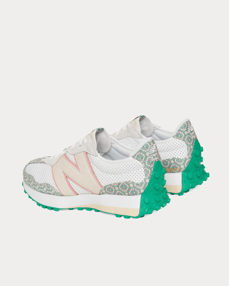 New Balance X Casablanca 327 Munsell White with Green Low Top Sneakers - 3