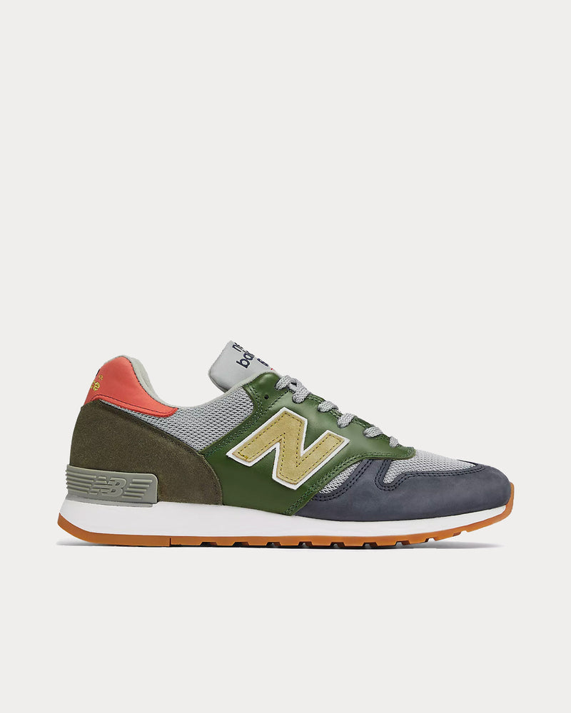 New Balance Made in UK 670  Green with Grey Low Top Sneakers - 1