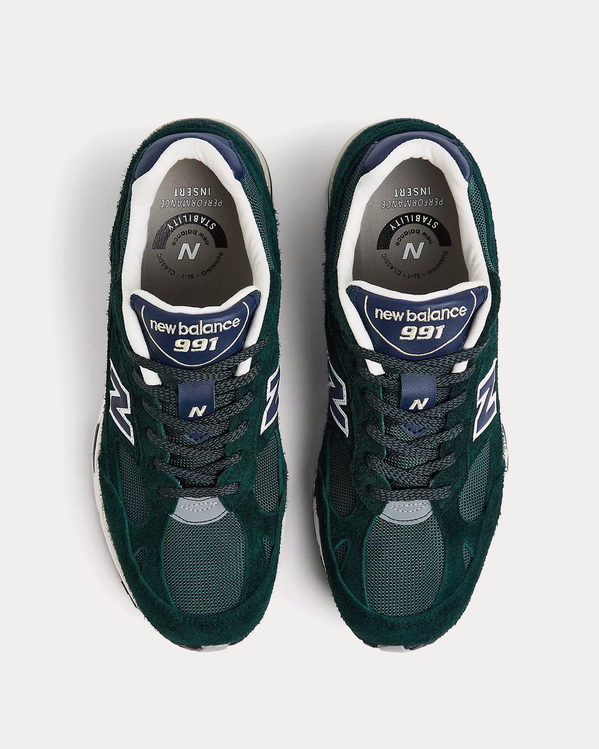 New Balance Made in UK 991v1 Ponderosa Pine / Coconut Milk / Outerspace Low Top Sneakers - 2