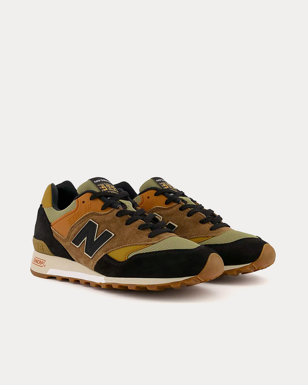 New Balance Made in UK 577 Ermine with Kelp & Glazed Ginger Low Top Sneakers - 3