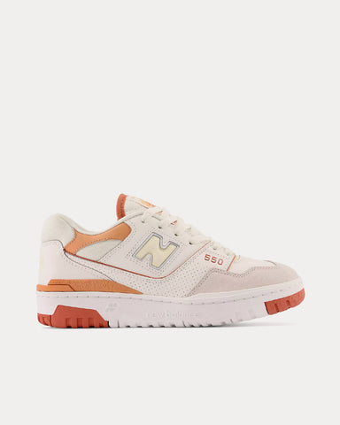 New Balance 550 White / Au Lait Low Top Sneakers