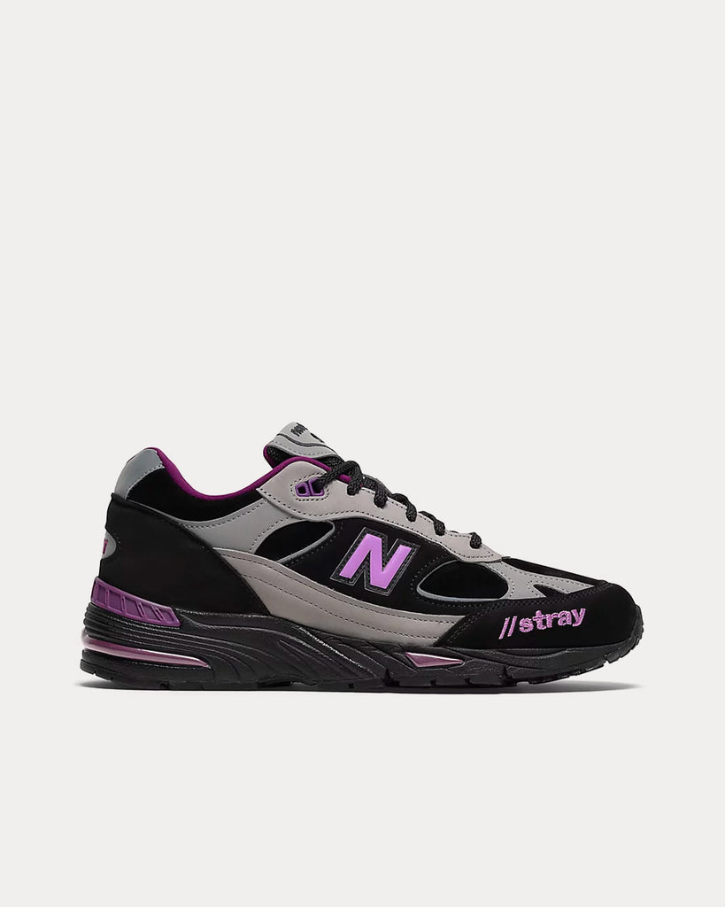 New Balance x Stray Rats Made in UK 991 Black / Grey / Purple Low ...