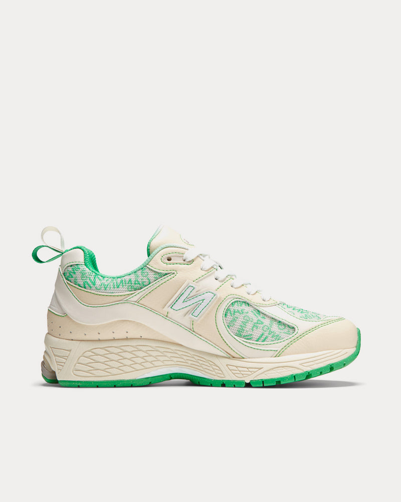 New Balance x Ganni 2002R Turtledove with Island Green Running Shoes - 1