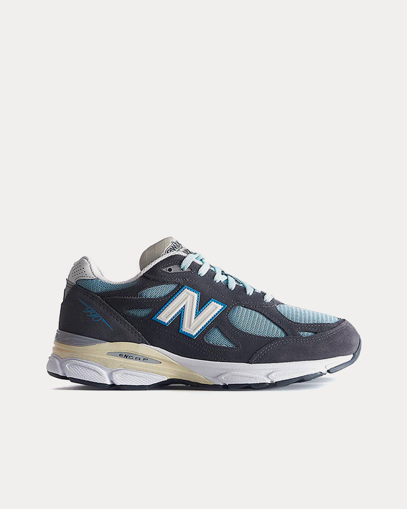 New Balance x Kith 990V3 Navy Low Top Sneakers - 1