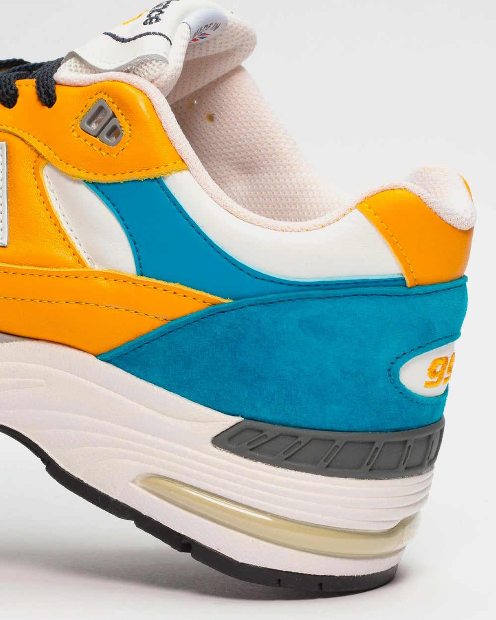 New Balance x SNS 991 Yellow / Blue / White / Grey Low Top Sneakers - 6