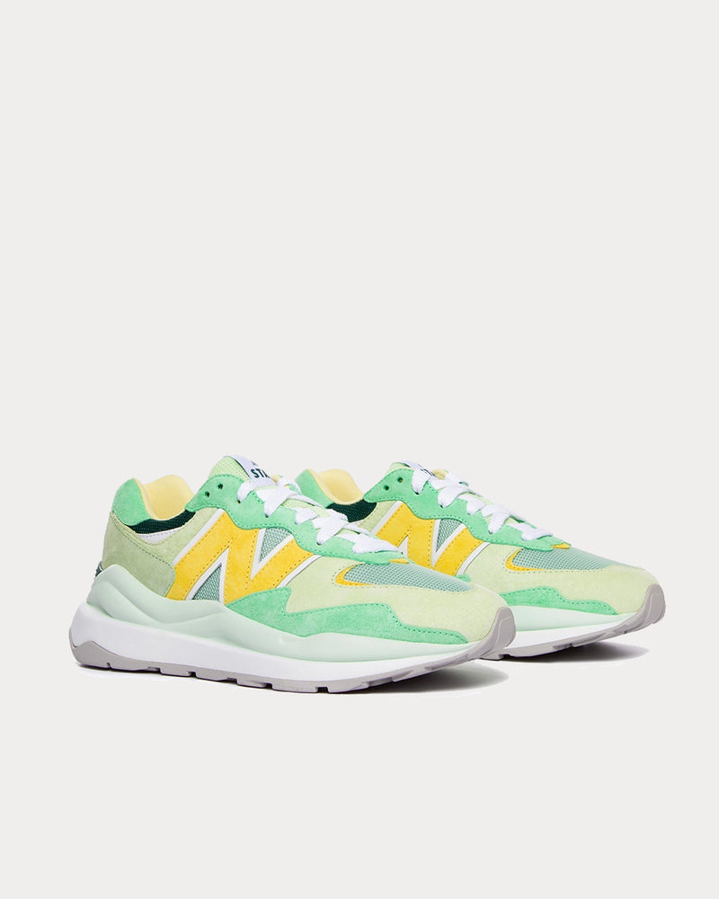 New Balance x Staud 57/40 Agave with Green Low Top Sneakers - 2