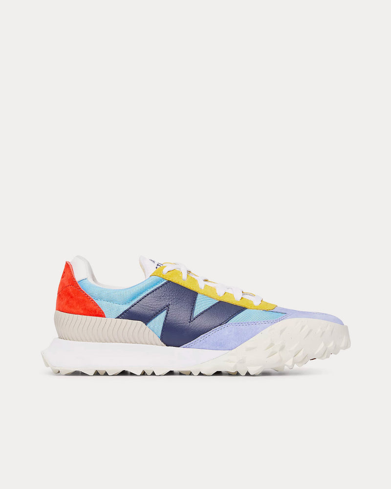 New Balance x Staud XC-72 Blue with Valiant Poppy & Maize Low Top Sneakers - 1