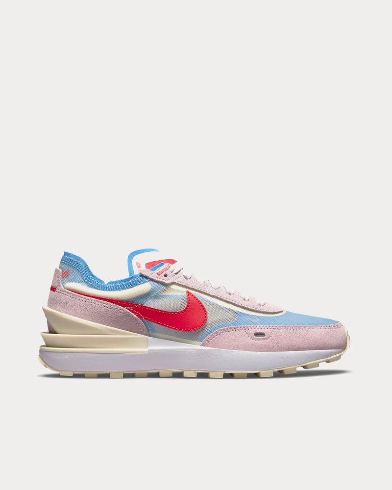 Nike Waffle One Regal Pink / Coconut Milk / University Blue / Fusion Red Low Top Sneakers - 1