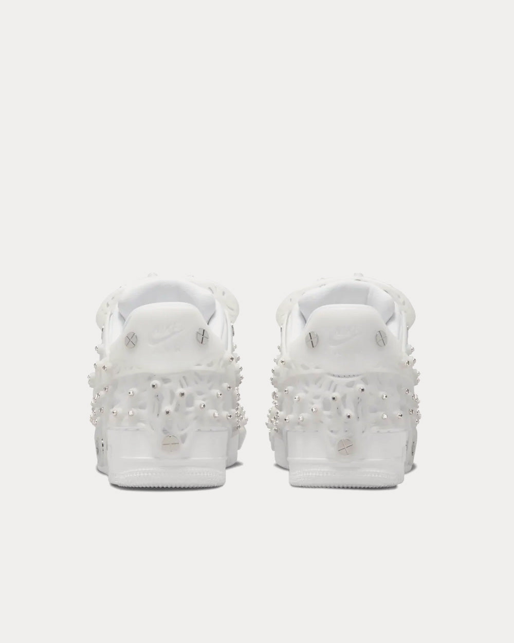 Nike Air Force 1 with Swarovski® Retroreflective Crystals Triple White Low Top Sneakers - 4