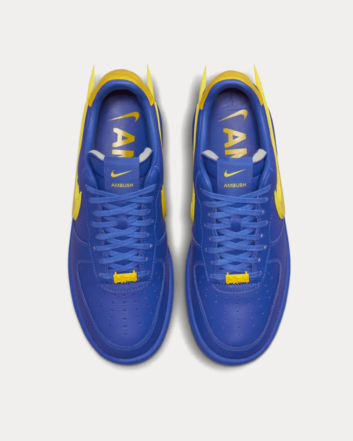 Nike x Ambush Air Force 1 Game Royal and Vivid Sulphur Low Top Sneakers - 2